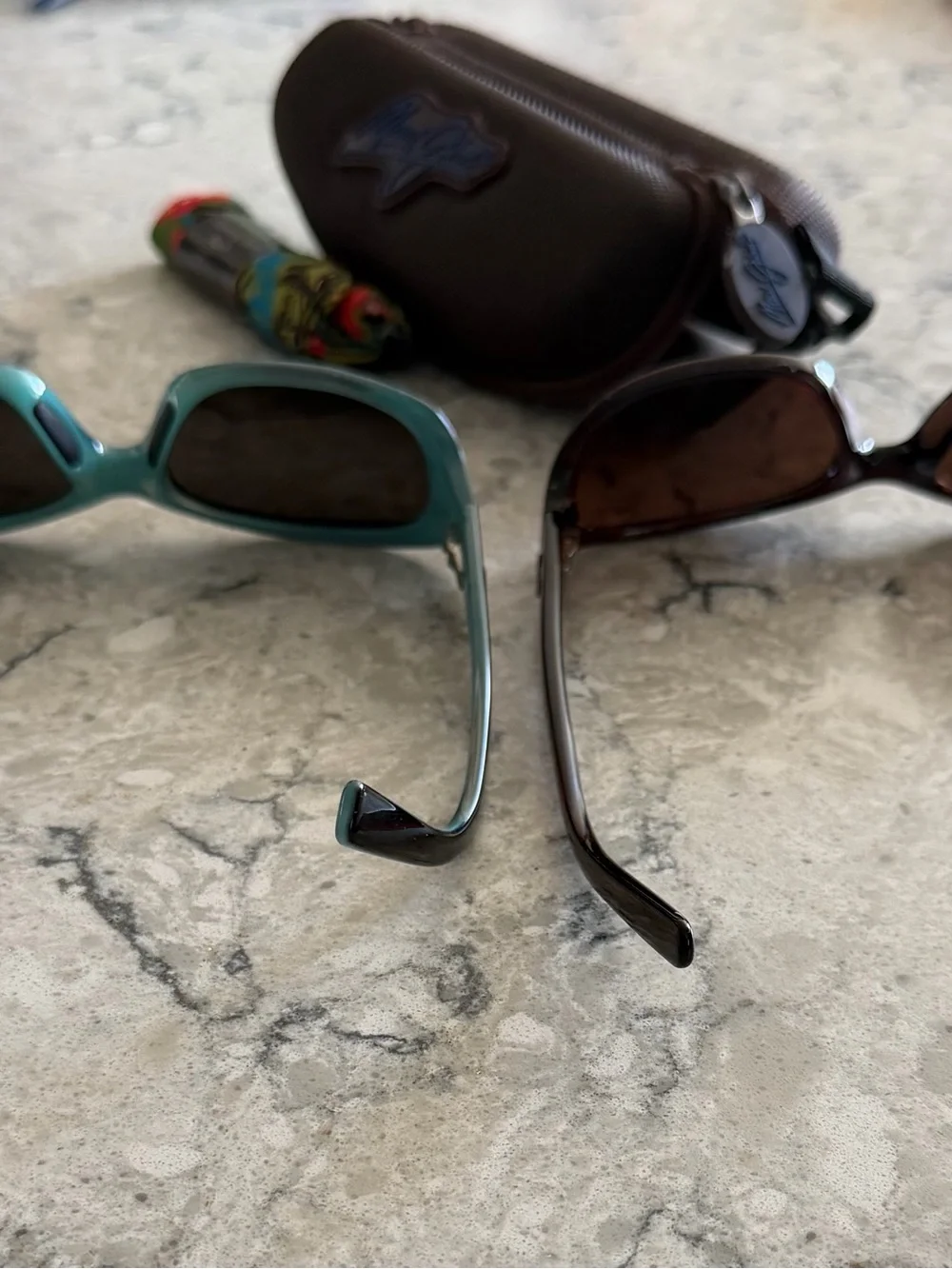 2 Pairs of Maui Jim Sunglasses with Case and Cleaning Cloth